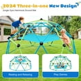 thumbnail image 5 of Zupapa 10FT Climbing Dome with Hammock, Dome Climber with Hammock for Kids 3 to10 Outdoor Play Equipment, Supports up to 1000lbs Jungle Gym, 5 of 7