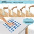 thumbnail image 3 of Yayeee 6 Pack Kitchen Dish Cloths for Washing Dishes Soft Absorbent Microfiber Towels, Blue Plain, 3 of 9