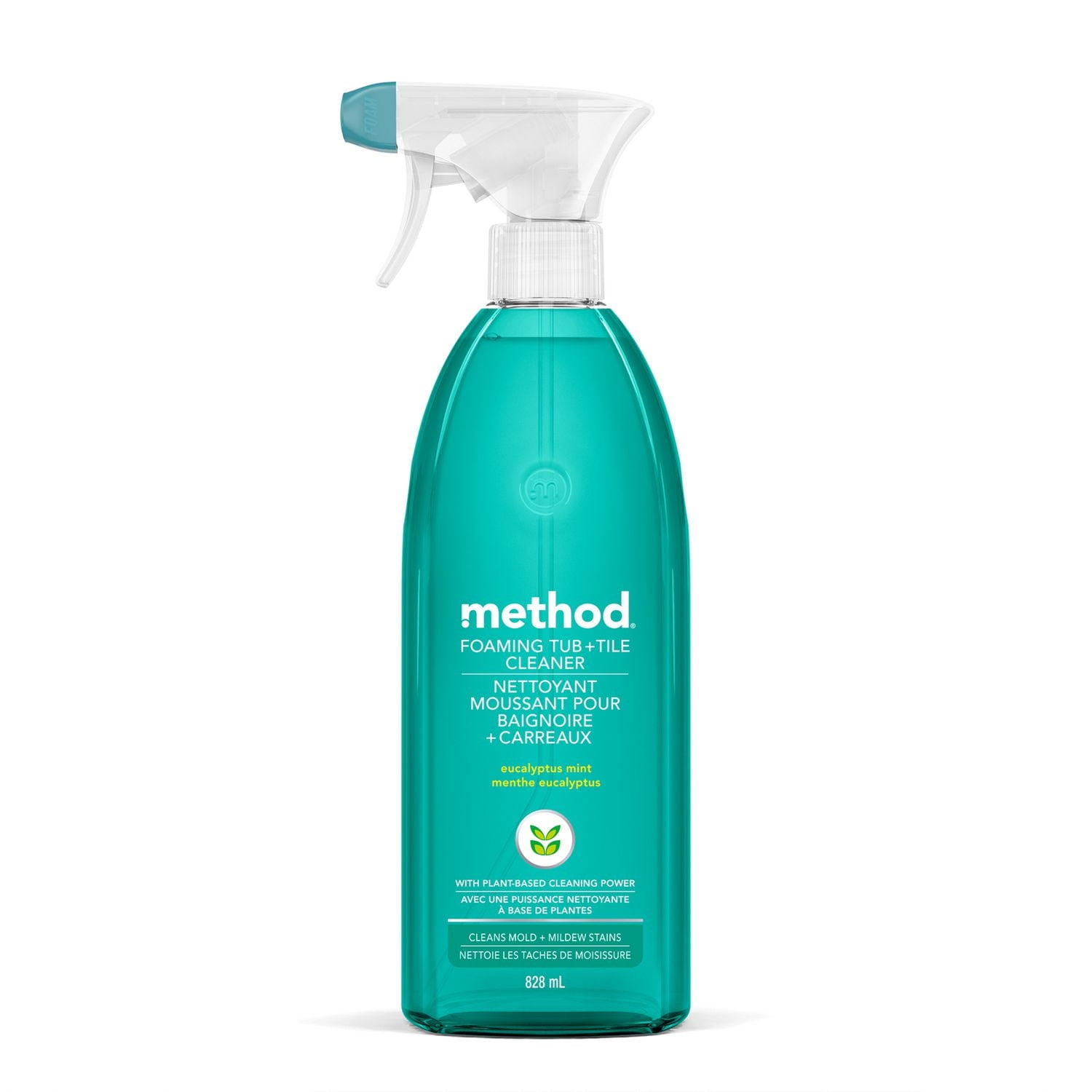 Method Foaming Tub and Tile Cleaner, Eucalyptus Mint, 828 ml Spray Bottles