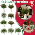 thumbnail image 5 of 45 Pcs Christmas Artificial Pine Branches with Red Berries, 10.5" Faux Norfolk Pine Stems for DIY Garland, Wreath, and Centerpiece Crafts, Holiday Greenery Picks for Home Decor, 5 of 5