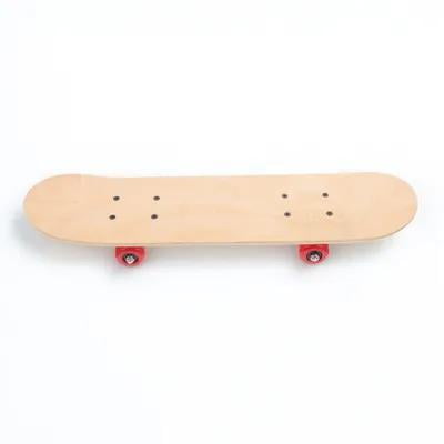 Beaupretty Light Brown Skateboard with Stainless Steel Trucks for Park Skateboarding