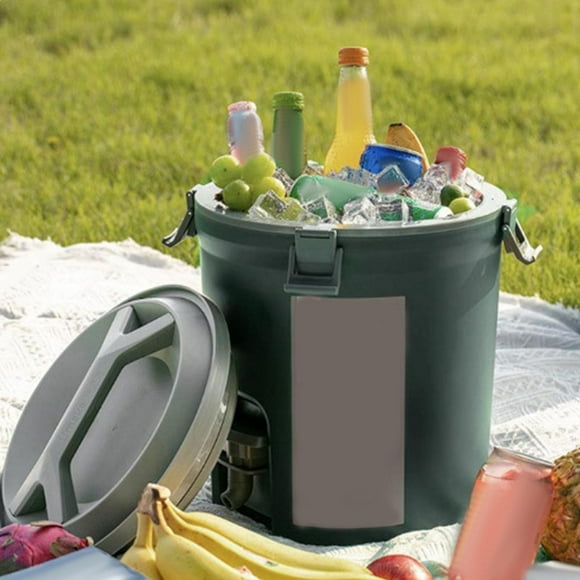 Cubo de aislamiento para acampar al aire libre shamjiam Dispensador de bebidas 8L Verde