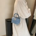 thumbnail image 2 of Bolso de mujer, bolso de hombro retro de nicho, bolso cuadrado pequeño de moda informal de invierno, bolso de mensajero popular con cadena, 2 of 6