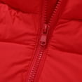 thumbnail image 3 of HILEELANG Little Boy Girl Winter Puffer Jackets Coats Christmas Red Hooded Light Weight Warm Padded Outerwear 5-6 Years, 3 of 5