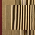 thumbnail image 1 of Ahgly Company Indoor Square Abstract Brown Contemporary Area Rugs, 4' Square, 1 of 4