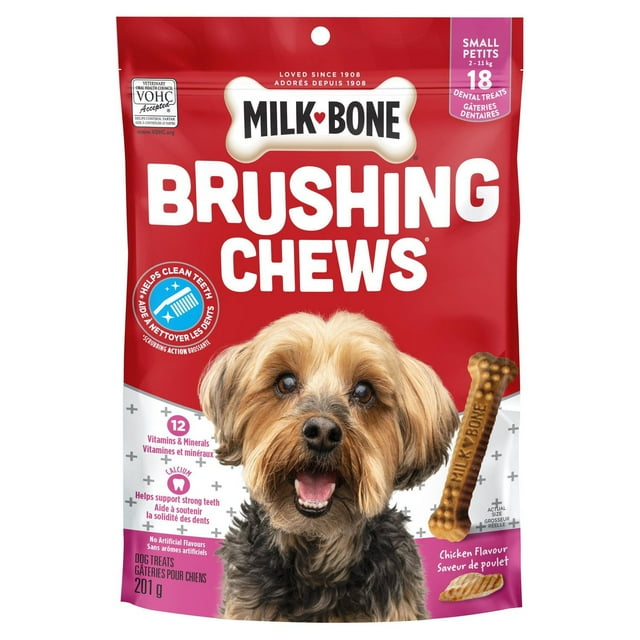 Milk-Bone Brushing Chews Dental Dog Treats for Small Dogs