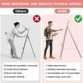 thumbnail image 6 of Yacona Easel Stand for Sign, Adjustable Metal Easels for Display with Adjustment Chain, Heavy Duty Poster Stand, for Wedding Sign, Poster, Painting, Displays, Rose Gold, 6 of 7