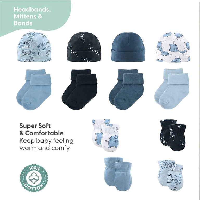 The Peanutshell Newborn Layette, 30-Piece Blue Elephant Set photo 8
