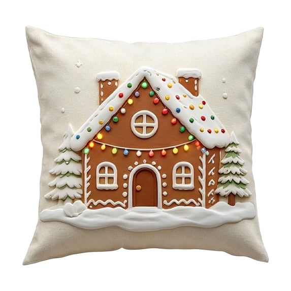 Christmas Home Decor, 2D Cartoon Christmas Pillow Cover, Christmas Decor Indoor, Christmas Pillow Covers, for Xmas Tree, Home, Party, Holiday Christmas Decorations