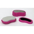 thumbnail image 3 of Invigorate - 3 In 1 Pedicare System for Dead Skin Calluses Foot Emery Rasp File Pumice Stone - Pink, 3 of 5