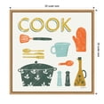 thumbnail image 3 of Amanti Art Retro Kitchen III Cook Framed Canvas Wall Art Print, 3 of 7