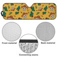 thumbnail image 7 of FUIALDOLG Car Windshield Sunshade Mexican Sugar Skull, Blocks Sun Visor Protector Foldable Sun Shield Keep Your Vehicle Cool, Fits Windshields of Car Off-road Vehicle, 7 of 7