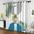 thumbnail image 4 of Lfeey Blackout Curtains, Grommet Top Room Darkening for Living Room, Geometric Lines, 52x63 inch, Set of 2, 4 of 6