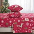 thumbnail image 3 of PC Deep Pocket Queen Sheet Set Fit Breathable Microfiber Soft Queen Size Sheet Set Hotel Style Bed Sheet Set for Women Men Flower, 3 of 8