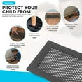 thumbnail image 3 of 2Pcs Baby Proof Vent Cover Child Proof Safe Soft Silicone,  Ventilation, Catching Small Objects for Home Floor, 3 of 8