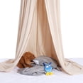 thumbnail image 4 of Dosel colgante redondo para cama, mosquitera, para que los bebés lean y jueguen (caqui), 4 of 11
