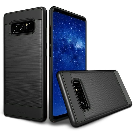 Samsung Galaxy Note 8 Tough Shockproof Hybrid Metal Brushed Case Cover