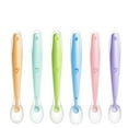 thumbnail image 1 of Cucharas blandas de silicona para bebés | Entrenamiento de alimentación para niños, niños pequeños, niños y bebés| Paquete de 6 sin BPA | Gran set de regalo | Primera etapa apta para las encías, 1 of 6