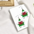 thumbnail image 4 of Leather Earrings Welsh Dragon Flag Decorative Star Faux Leather Earring Lightweight Dangle Drop Earrings For Women, 4 of 6