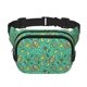 thumbnail image 1 of Fotbe Funny Animals in Jungle Cangurera Cuadrada con Estampado de Doble Capa, Bolsa de Cintura Ajustable Mini para Hombres y Mujeres, 1 of 9