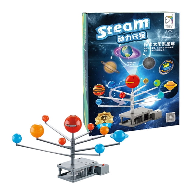 Amdohai Solar System Model DIY Kit Planetary Projector 360° Rotation 8 Planets Projection Function STEM Astronomy Arts Science Educational Birthday Gift
