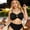 Black, variant on Top-kevin Womens Plus Size Bikini Set - Tummy Control, High Waisted 2 Piece Swimsuits Bathing Suits