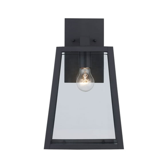 Trans Globe Lighting 50212 Obsidian 1 Light 14-1/2" Tall Outdoor Wall Sconce - Black