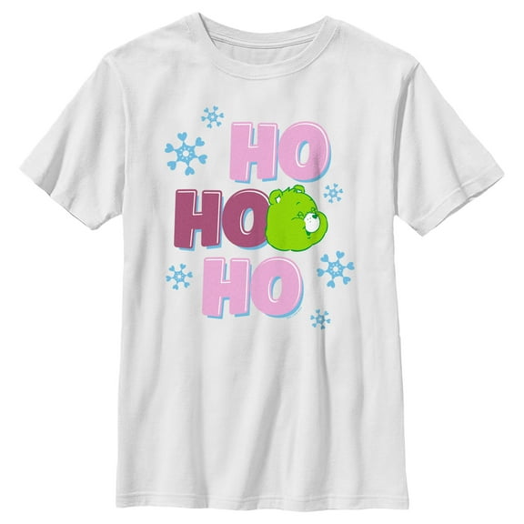 Boy's Care Bears Good Luck Bear Ho Ho Ho Graphic T-Shirt
