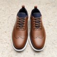 thumbnail image 2 of Zapatillas de Vestir MaxFlex Wingtip para Hombre Bruno Marc Marrón Talla 9.5, 2 of 8