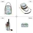 thumbnail image 3 of FORMRS Crossbody Bag for Women Quilted Travel Shoulder Cell Phone Purse with Chain Strap Handbag, Blue Floral, 3 of 7