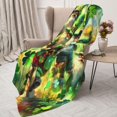 thumbnail image 3 of Fuzoiu st. patrick’s day gnomes Print Flannel Throw Blanket,Light Weight Warm Decorative,Throw Blanket Cover for Sofa, Couch, Bedroom,Travel-40"x30", 3 of 6