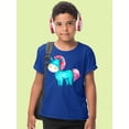 thumbnail image 2 of Blue Horse T-Shirt Juniors -Image by Shutterstock,  x-Small, 2 of 4