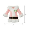 thumbnail image 5 of Winter Blush Pink & White Santa Suit Christmas Ornament, 6.3 in, by Holiday Time, 5 of 5