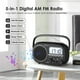 thumbnail image 2 of Radio portátil Audiocrazy AM FM con Bluetooth negra, 2 of 8
