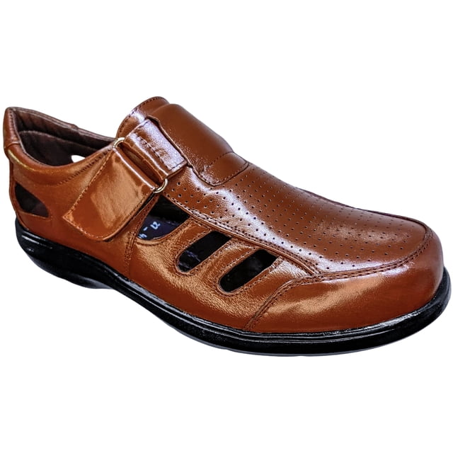 Sandalia En Piel Borrego Para Hombre Casual Confort Color Shedron MD20