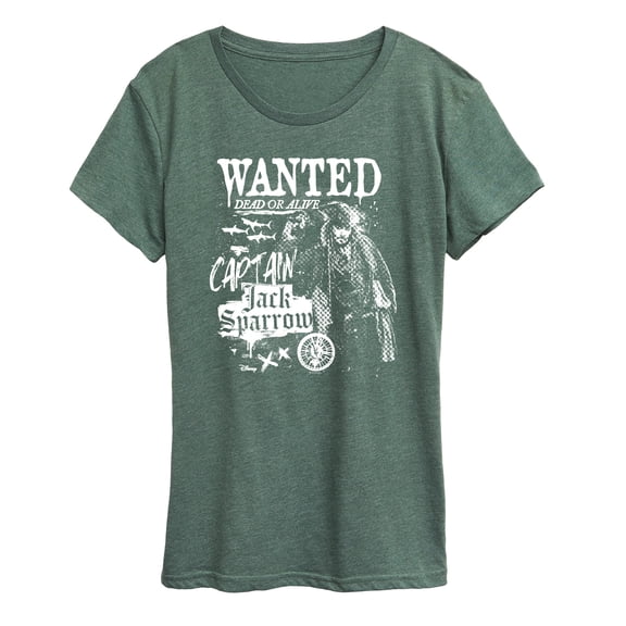 Pirates of the Caribbean - Jack Sparrow Wanted - Women's Short Sleeve Graphic T-Shirt
