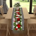 thumbnail image 3 of Christmas Table Runner Tablecloth Ornament Burlap Decor Placemats for Party Decorations Dining Room, 3 of 6