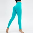 thumbnail image 2 of Women's Solid Color Leggings Tummy Control High Waisted Buttery Activewear Pants Stretchy Sports Tight Workout Leggings, 2 of 4