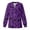 Blue Fish Camo, variant on Dachshund Dog Print Women's Long Sleeve Warm-up Scrub Jacket Soft Breathable Fabric, Relaxed Fit, Snap Front Closure, Suitable for Pet Clinic, Hospital, Veterinary Nursing Work Wear