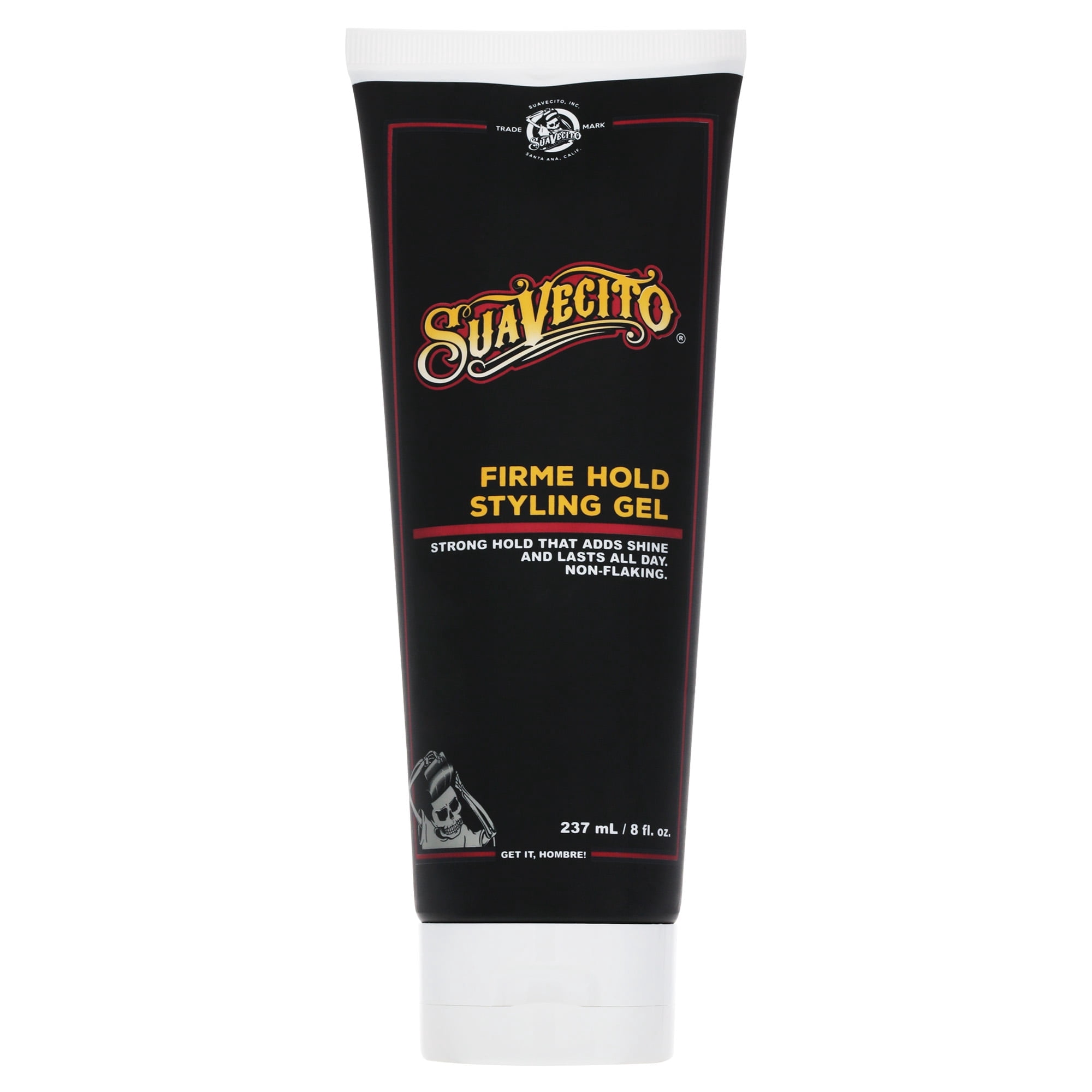 (2 pack) Suavecito Firme Hold Styling Gel, for All Hair Types, Men, 8 oz