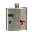 thumbnail image 1 of KuzmarK 6 oz. Stainless Steel Pocket Hip Liquor Flask - Italy, 1 of 1