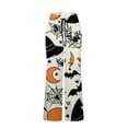 thumbnail image 5 of Domzest Womens Halloween Pajama Pants Halloween Graphic Wide Leg Pj Bottoms Drawstring Elastic Waisted Cute Sleepwear Complexion M, 5 of 6