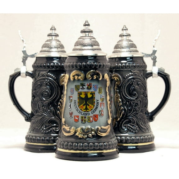 Deutschland Germany Eagle with State Crests German Beer Stein .5L ONE Mug New