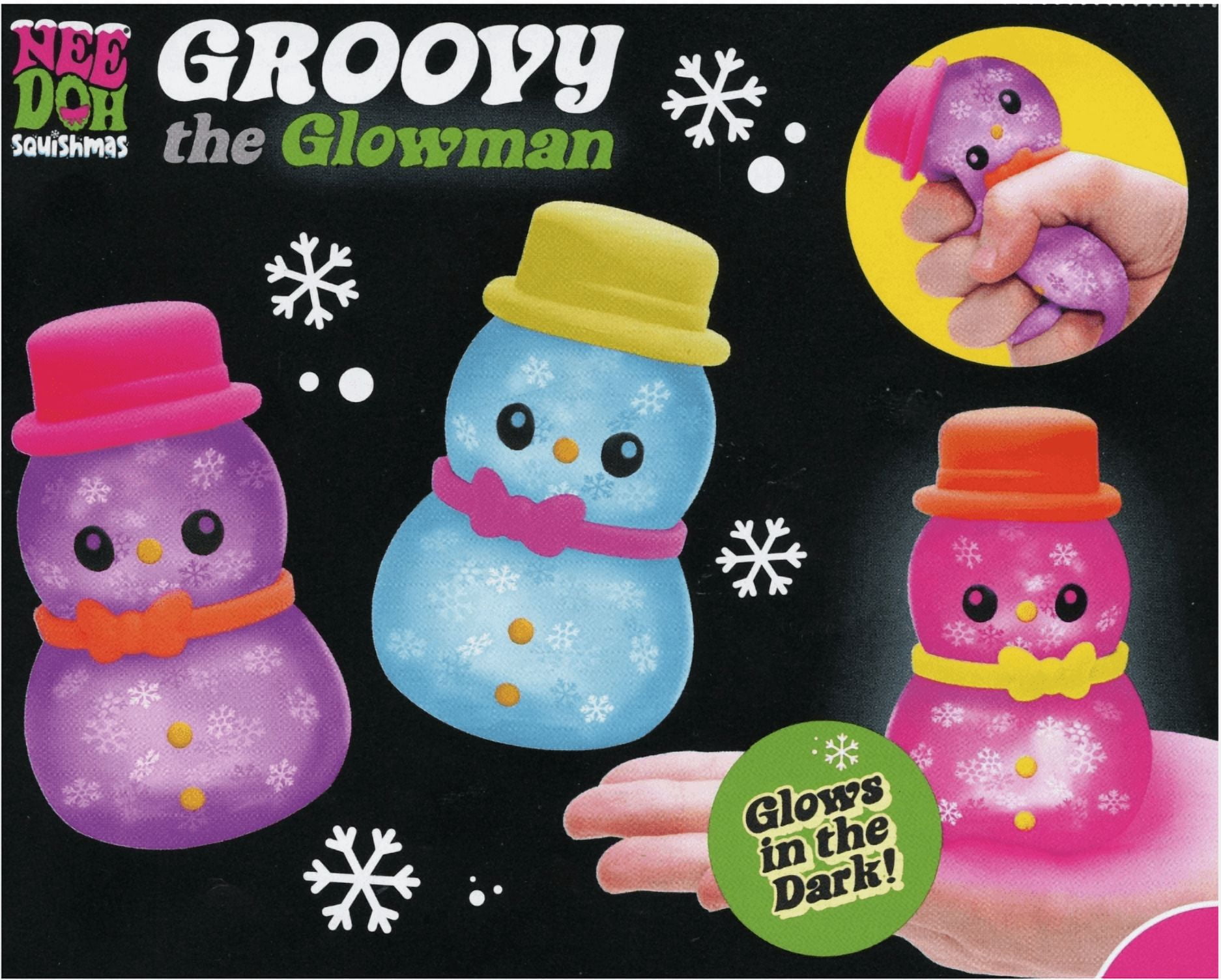 Nee Doh Snowman, 1 pc random color