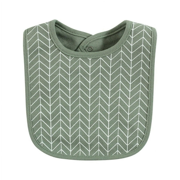 Hudson Baby Unisex Baby Cotton Bibs, Forest Animals, One