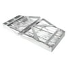 Camco 43675 - Step Up Bi-Fold 8"L x 19"W Steel Silver Step Stool