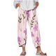 thumbnail image 1 of Pantalones de Mujer Traje Verano Cómodo de Moda Impreso Pantalones Recortados, Pantalones Elásticos Casuales, 1 of 5