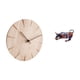 thumbnail image 5 of Reloj de pared redondo,Reloj de pared de madera para decoración de sala de estar,Reloj de pared de madera para dormitorio creativo,Estatua de toro de resina,Pintura Resina Toro Estatua, 5 of 8