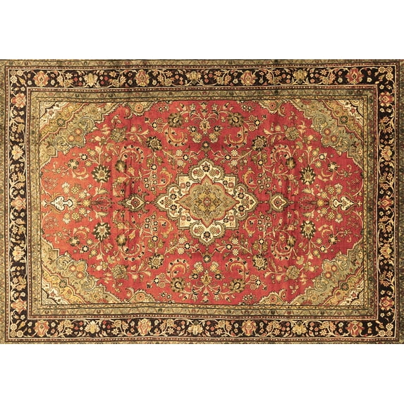 Ahgly Company Indoor Rectangle Persian Brown Traditional Area Rugs, 2' x 4'