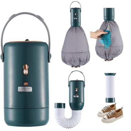 Mini Dryer with Telescopic Tube, 3-in-1 Dryer Heater Ultraviolet Lamp, Small Clothes Drying Machine, Portable Dryer for Home and Travel Use, Multi-function Dryer for Underwear, Swimwear, Socks
